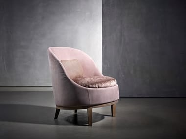 BELLE - Fabric armchair with fire retardant padding by Piet Boon