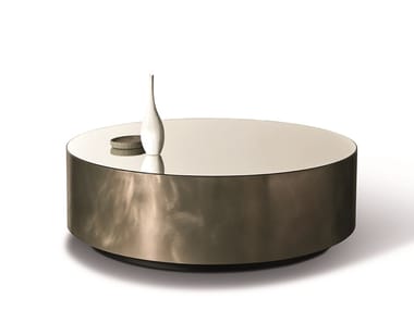 BELT - Round brass coffee table by Meridiani