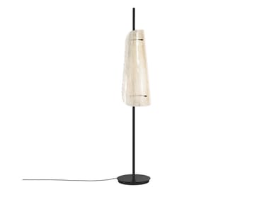 BENT ONE - LED glass and steel floor lamp by Pulpo