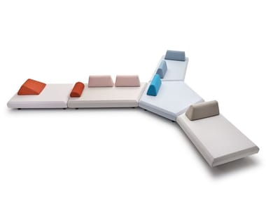 BENTO - Sectional modular fabric sofa by Varaschin