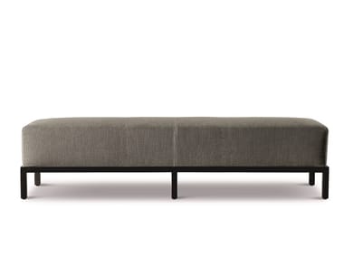 BERRY - Upholstered fabric bench with removable cover by Meridiani