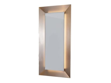 BEST WORLD - Rectangular mirror with integrated lighting by Paolo Castelli