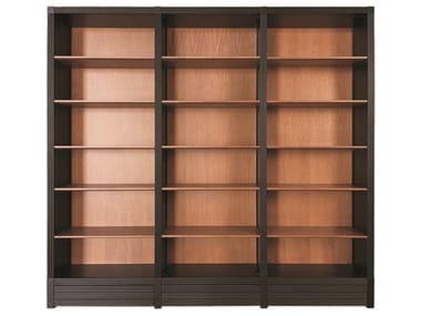 BIBLIOTECA - Open wooden bookcase by Morelato