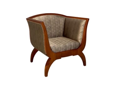 BIEDERMEIER - Fabric armchair with armrests by Morelato