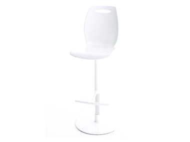 BIP.SS - Swivel height-adjustable stool with footrest by Colico