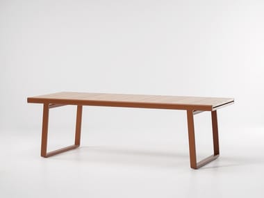 BITTA - Extending aluminium and wood garden table by Kettal