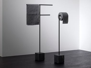 BIVIO - Toilet roll holder / towel rack by Antonio Lupi Design