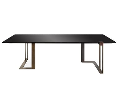 BLACK AND GOLD - MDF table by Paolo Castelli