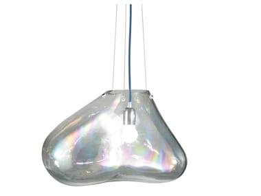 BOLLA - Blown glass pendant lamp by FontanaArte