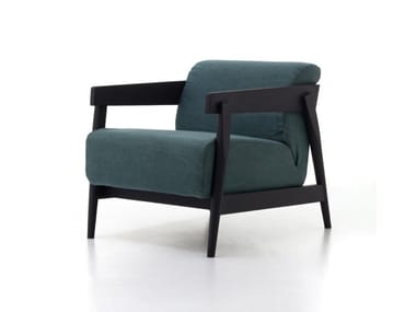 BRICK 305 - Fabric armchair with armrests by Gervasoni