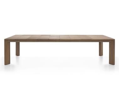 BRICK - Extending teak garden table by RODA