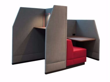 Bricks Wall Cubicle Low - Acoustic Fabric Office Booth by Casala – TRDST