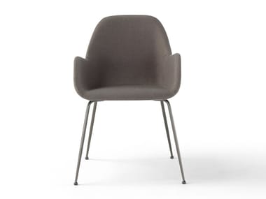 BRIDGE - Upholstered fabric chair with armrests by Amura