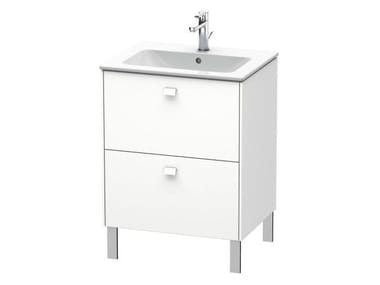BRIOSO - Floor-standing vanity unit with drawers by Duravit