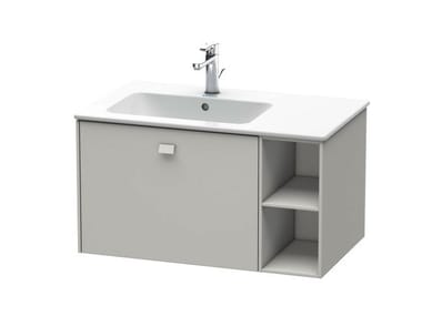 BRIOSO - Wall-mounted vanity unit with drawers with towel rail by Duravit