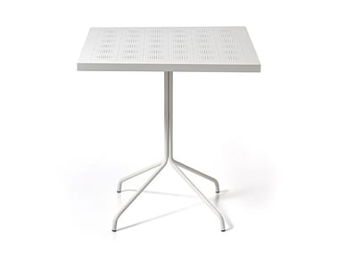 BRISE 38 - Square perforated metal garden table by Gervasoni