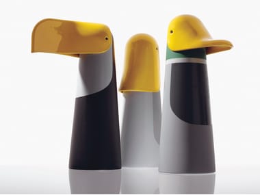 BEC - DUCK - TUCAN - Ceramic sculpture by Bosa