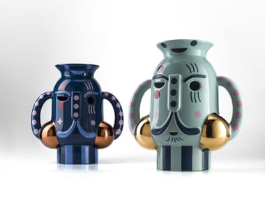 KINGVASE - Ceramic sculpture by Bosa