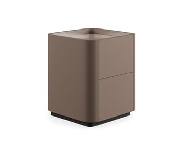 CAILLOU - Square multi-layer wood bedside table with drawers by Liu Jo Living Collection