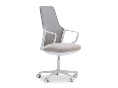 CALMA SO2289 - Fabric office chair with 5-Spoke base with headrest by Andreu World