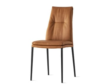 CARMEN - Upholstered Eco-leather chair by Calligaris