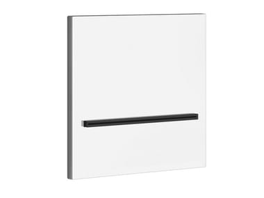 CASCATA - Wall-mounted square steel waterfall shower by Gessi