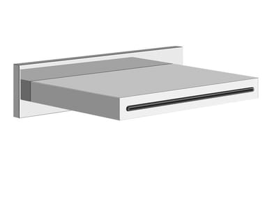 CASCATA - Wall-mounted steel waterfall shower by Gessi