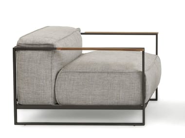 CASILDA - Fabric garden armchair with armrests by Talenti