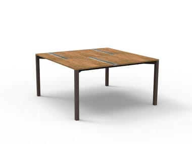 CASILDA - Square wooden garden table by Talenti