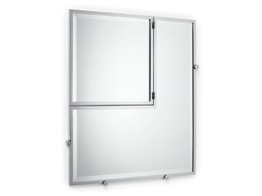 CASTELLAR - Rectangular wall-mounted chrome plated steel mirror by Classicon