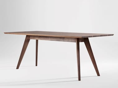 CENA - Rectangular solid wood dining table by Zeitraum