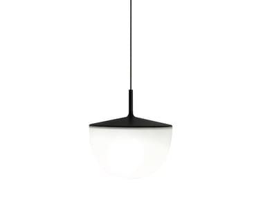 CHESHIRE - Polycarbonate and metal pendant lamp by FontanaArte