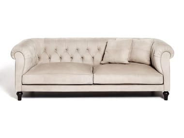 CHESTERFIELD LOUNGE - Tufted leather sofa by DE PADOVA