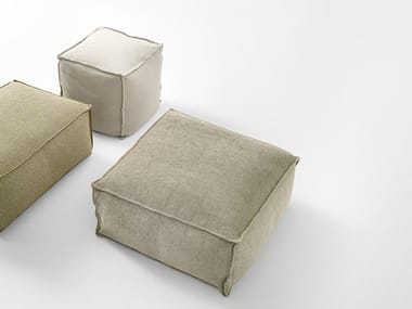 CHICO - Upholstered square pouf by Novamobili