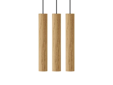 CHIMES CLUSTER 3 - LED oak pendant lamp by Umage