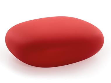 CHUBBY LOW - Polyethylene garden pouf by Slide