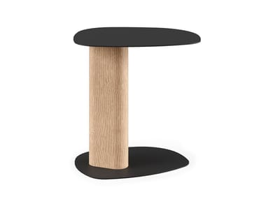 CLIP - Low oval steel and wood coffee table by Liu Jo Living Collection