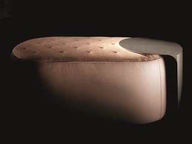 CLIP - Tufted oval fabric pouf by Ditre Italia