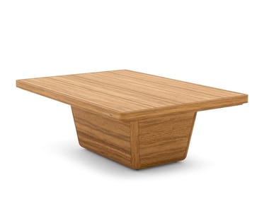 COBI - Rectangular teak garden side table by Manutti