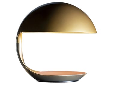 COBRA TEXTURE - ANGELO MICHELI - Swivel resin table lamp by Martinelli Luce