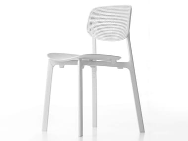 COLANDER - Stackable polypropylene chair by Kristalia