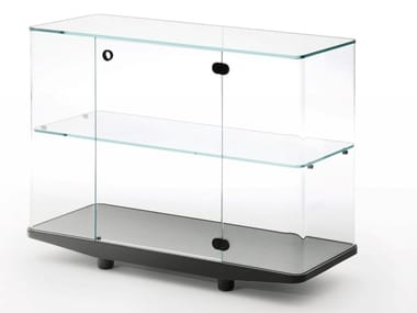 COLLECTOR - Crystal display cabinet by Glas Italia