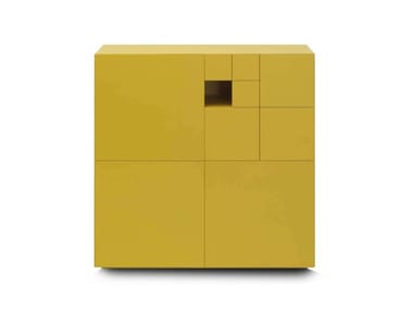 CONCHIGLIA - Highboard with doors with drawers by Lema