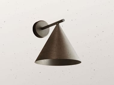 CONE 286.08 - Iron wall lamp by Il Fanale