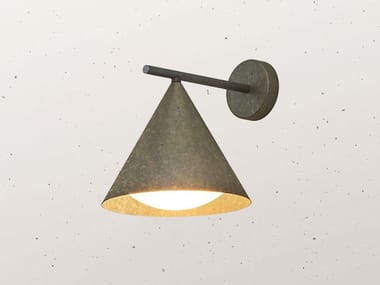 CONE 286.18 - Brass outdoor wall lamp by Il Fanale