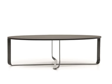 CONFLUENCE - Oval wooden table by Pianca