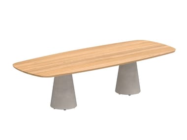 CONIX - Rectangular teak garden table by Royal Botania