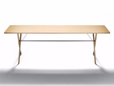 CONSOLE - Rectangular oak console table by DE PADOVA