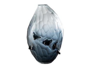 CONTRASTO - Blown glass vase by Venini