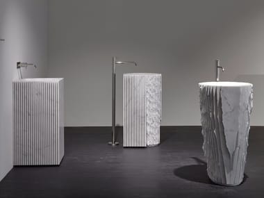 CONTROVERSO - Freestanding marble washbasin by Antonio Lupi Design